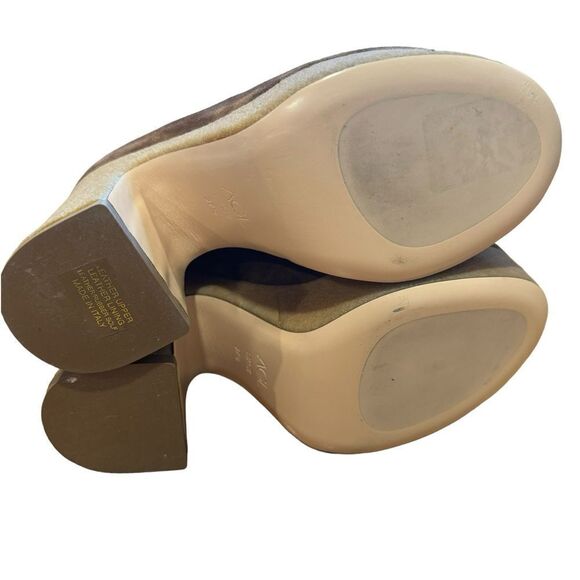 Revolve Attilio Giusti Leombruni AGL Sista Platform Suede Leather Mule Clog 37.5 - Picture 10 of 12